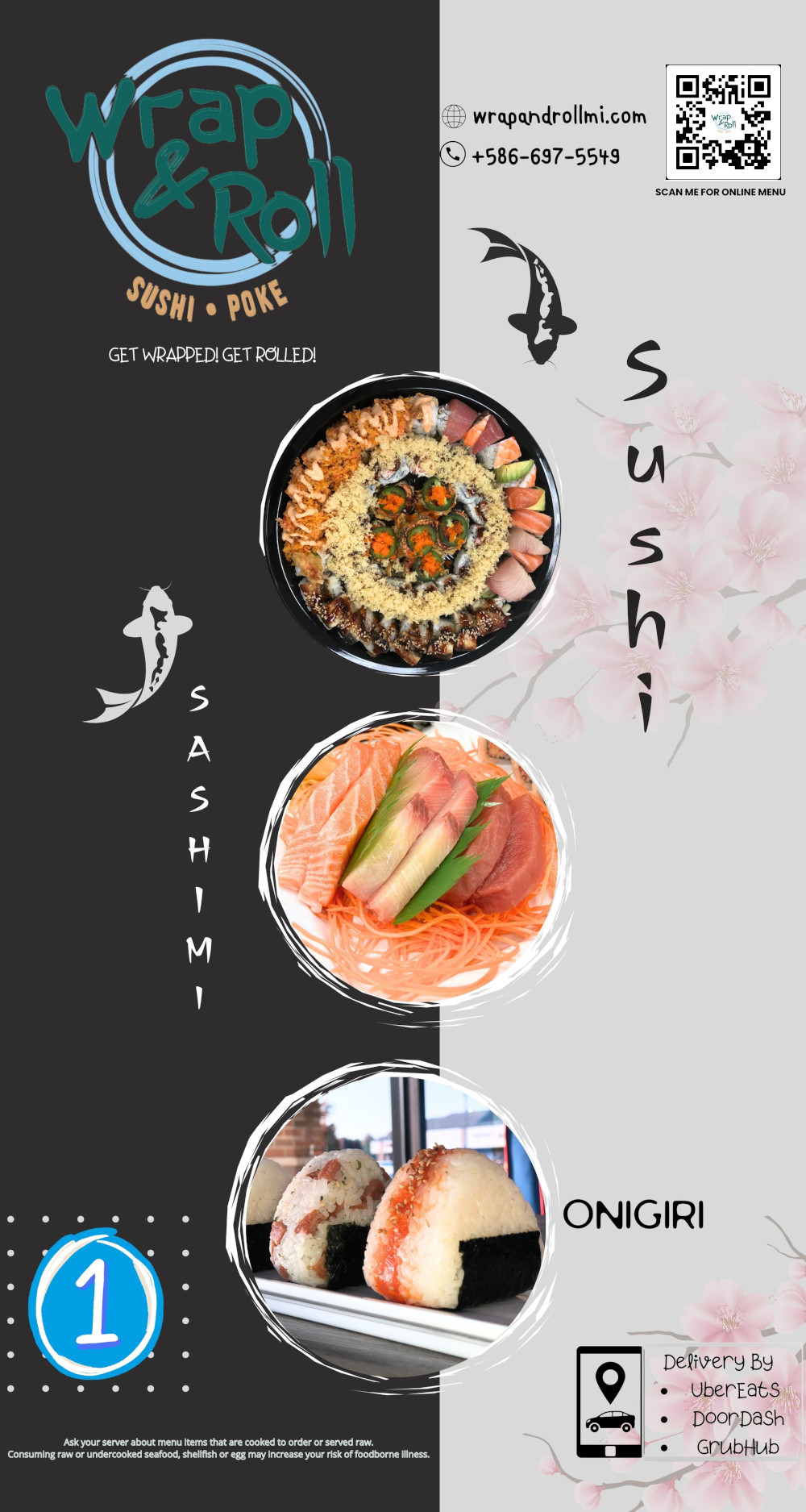 Menu, page 1