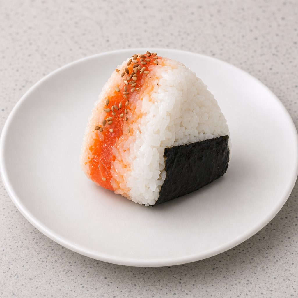 Spicy Salmon Onigiri.