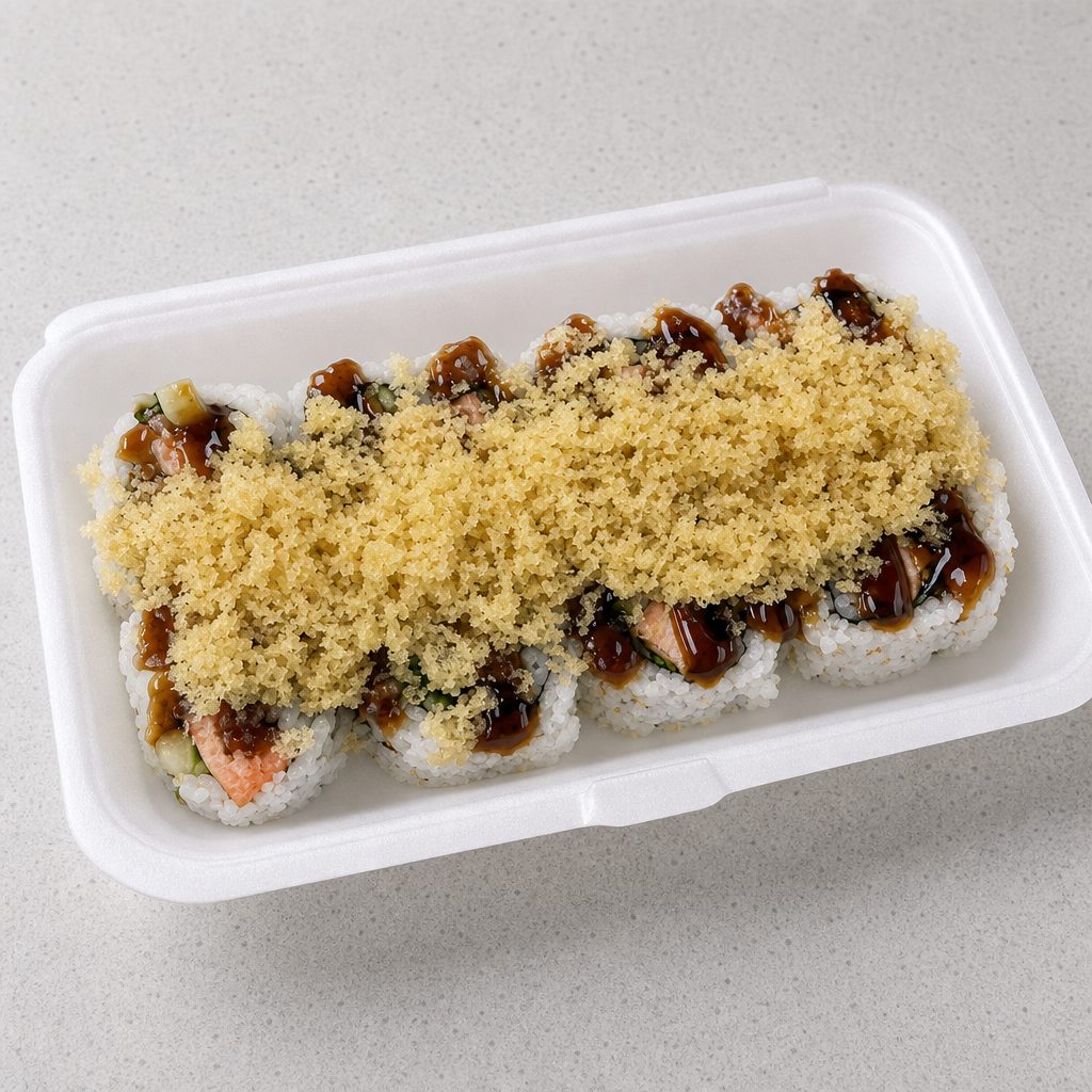Salmon Teriyaki Roll.
