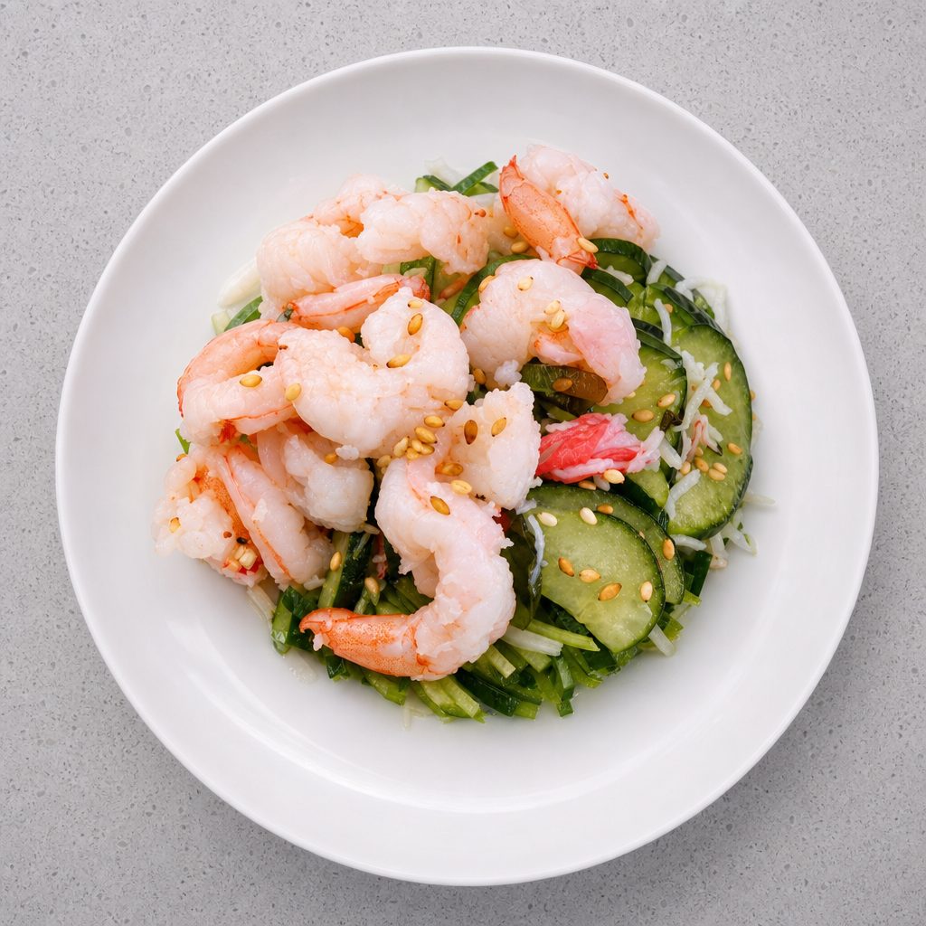 Cucumber Shrimp Salad.